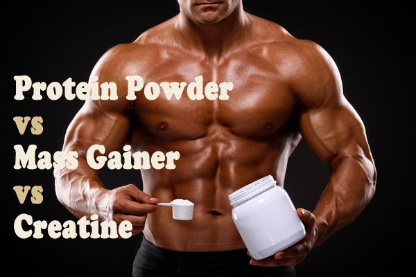 Протеиновый порошок против массового Gainer vs. Creatine:Ключевые различия
