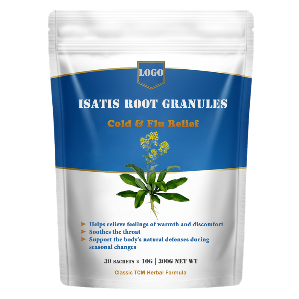 Grânulos de raiz de Isatis para resfriamento e alívio da gripe