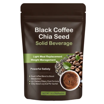 ブラックコーヒーチアシード減量ミルクコーヒーソリッド飲料