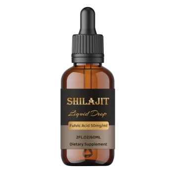 Solution buvable de Shilajit pur de l&39;Himalaya, 60 ml, acide fulvique 50 mg par ml
