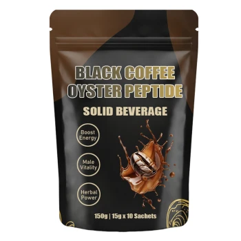 مشروب القهوة السوداء ببتيد المحار الصلب لتعزيز طاقة الرجال