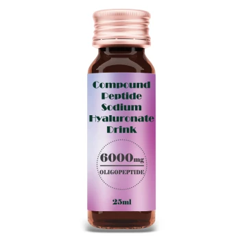 เครื่องดื่มโซเดียมไฮยาลูโรเนตผสมเปปไทด์สำหรับผู้หญิงเพื่อความเปล่งประกายภายใน